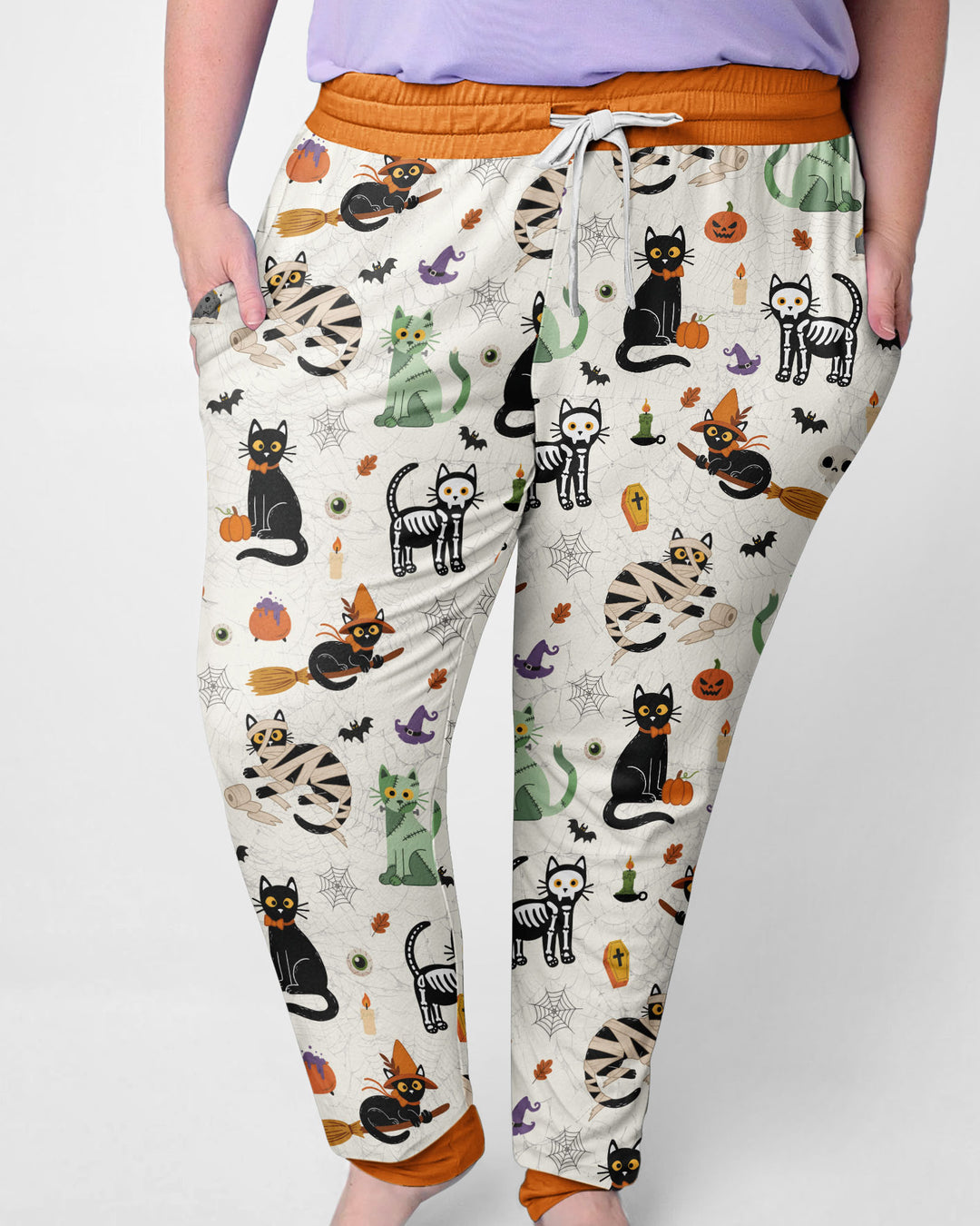 Spooky Cat Squad Bamboo Women Pajama Set