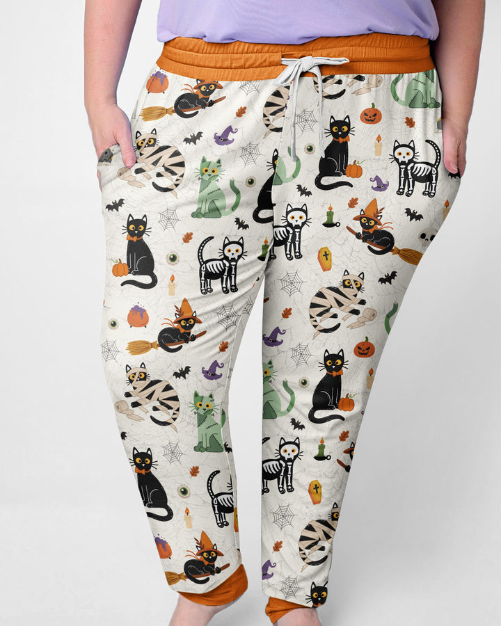 Spooky Cat Squad Bamboo Women Pajama Set