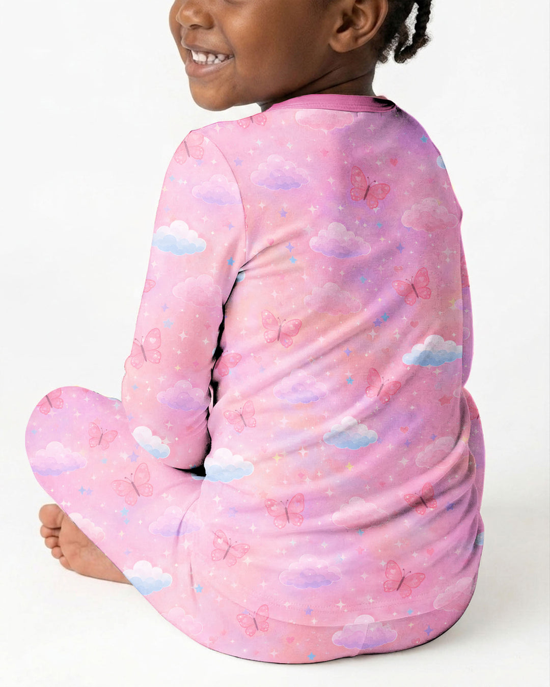 Black Princess I Am BeautifulBamboo Two Piece Long Sleeve Pajama Set