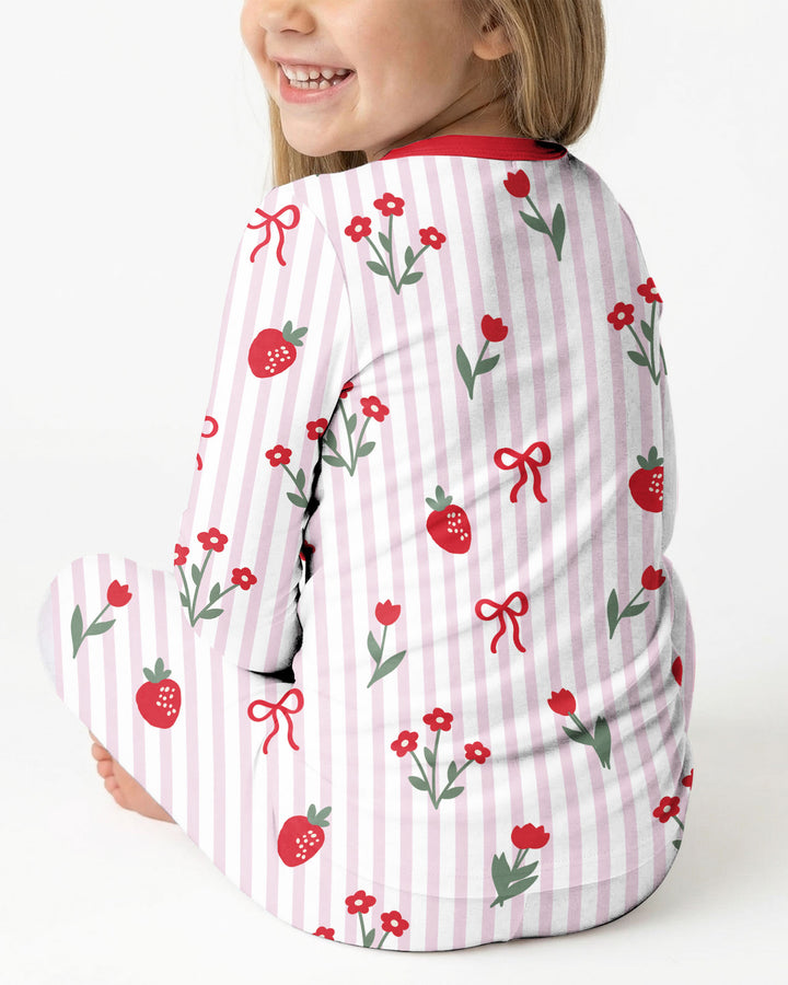 I'm My Daddy's Girl And My Mommy's World Bamboo Two Piece Long Sleeve Pajama Set