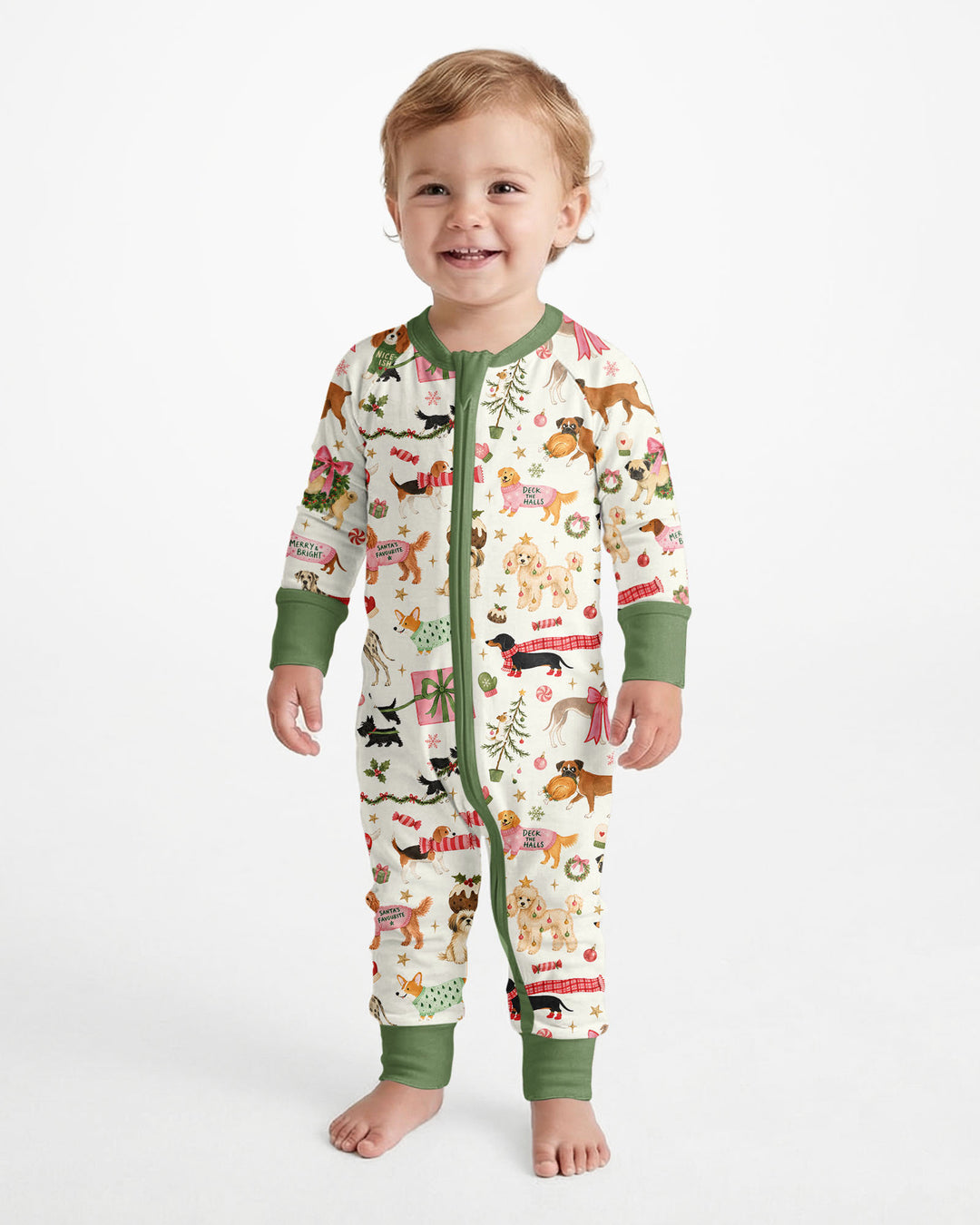 Festive Dog Merry Woofmas Bamboo Convertible Zippy