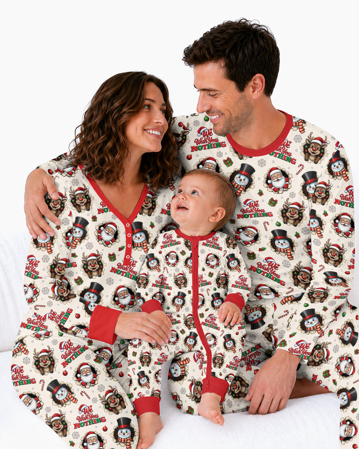 Funny Butt Christmas Squad Bamboo Women Pajama Set
