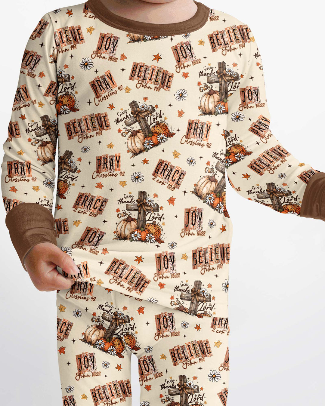Template Bamboo Two Piece Long Sleeve Pyjamas Set