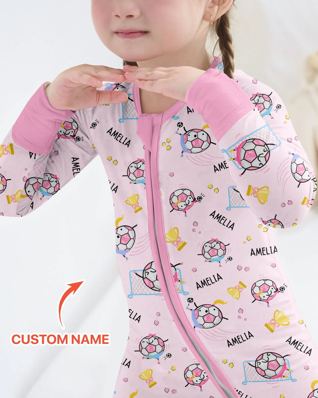 Custom Name Soccer Dad Team Matching Bamboo Convertible Zippy