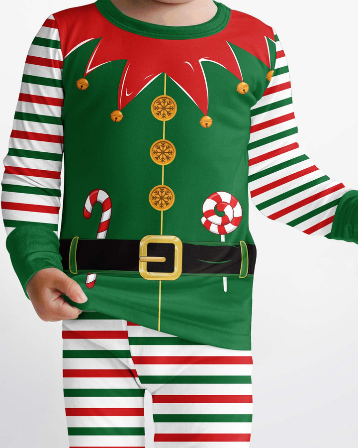 Cutest Little Elf Bamboo Two Piece Long Sleeve Pajama Set