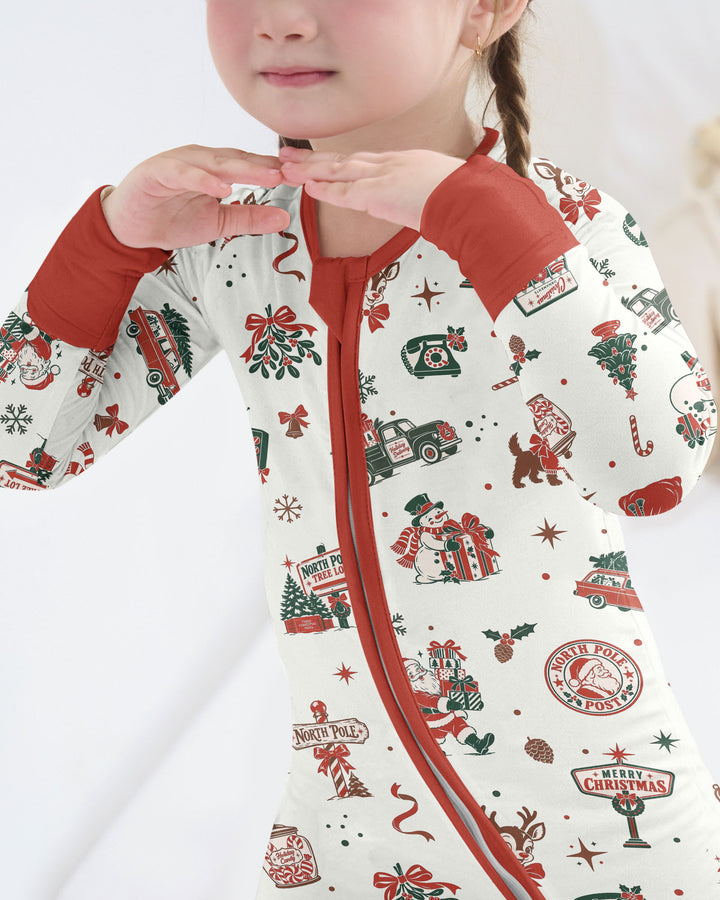 North Pole Retro Bamboo Convertible Zippy