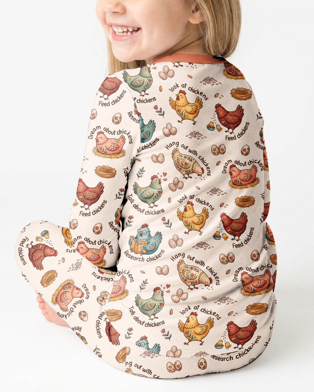 Template Bamboo Two Piece Long Sleeve Pyjamas Set
