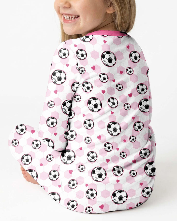 Goal Squad Family Matching Bamboo Two Piece Long Sleeve Pajama Set