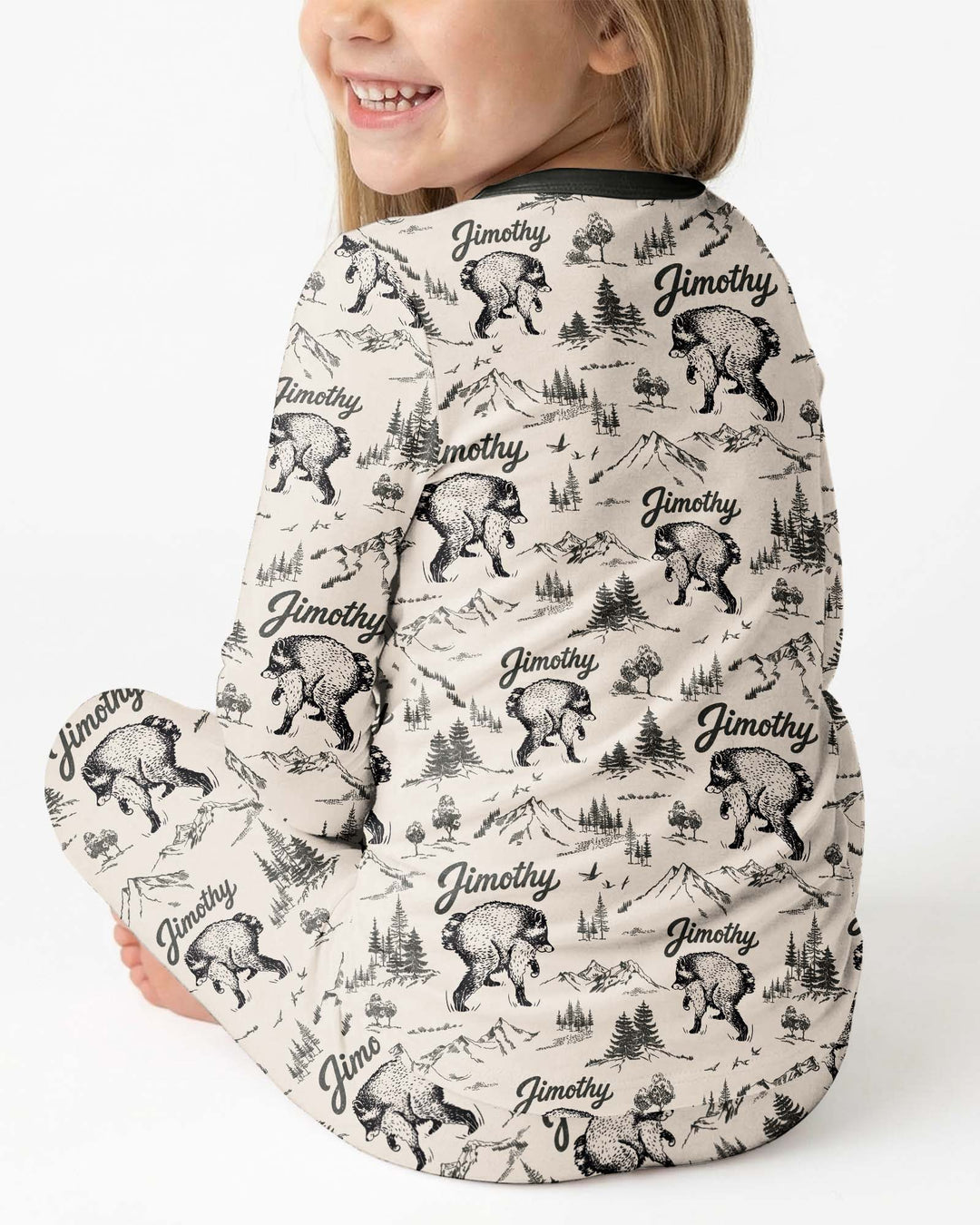 Template Bamboo Two Piece Long Sleeve Pyjamas Set