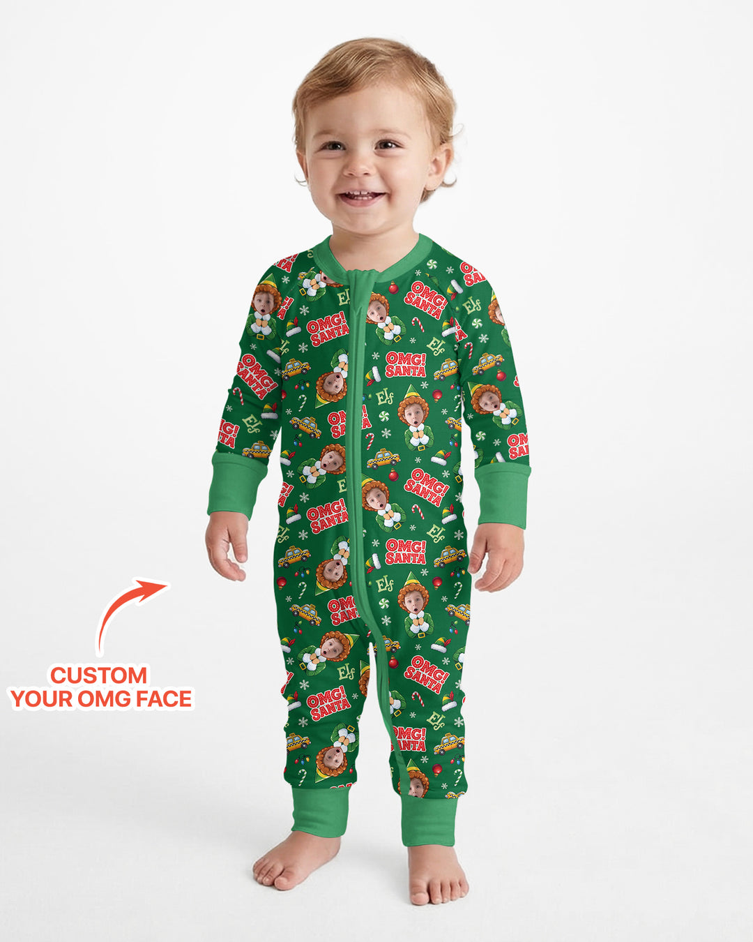 Custom Image OMG Santa Bamboo Convertible Zippy