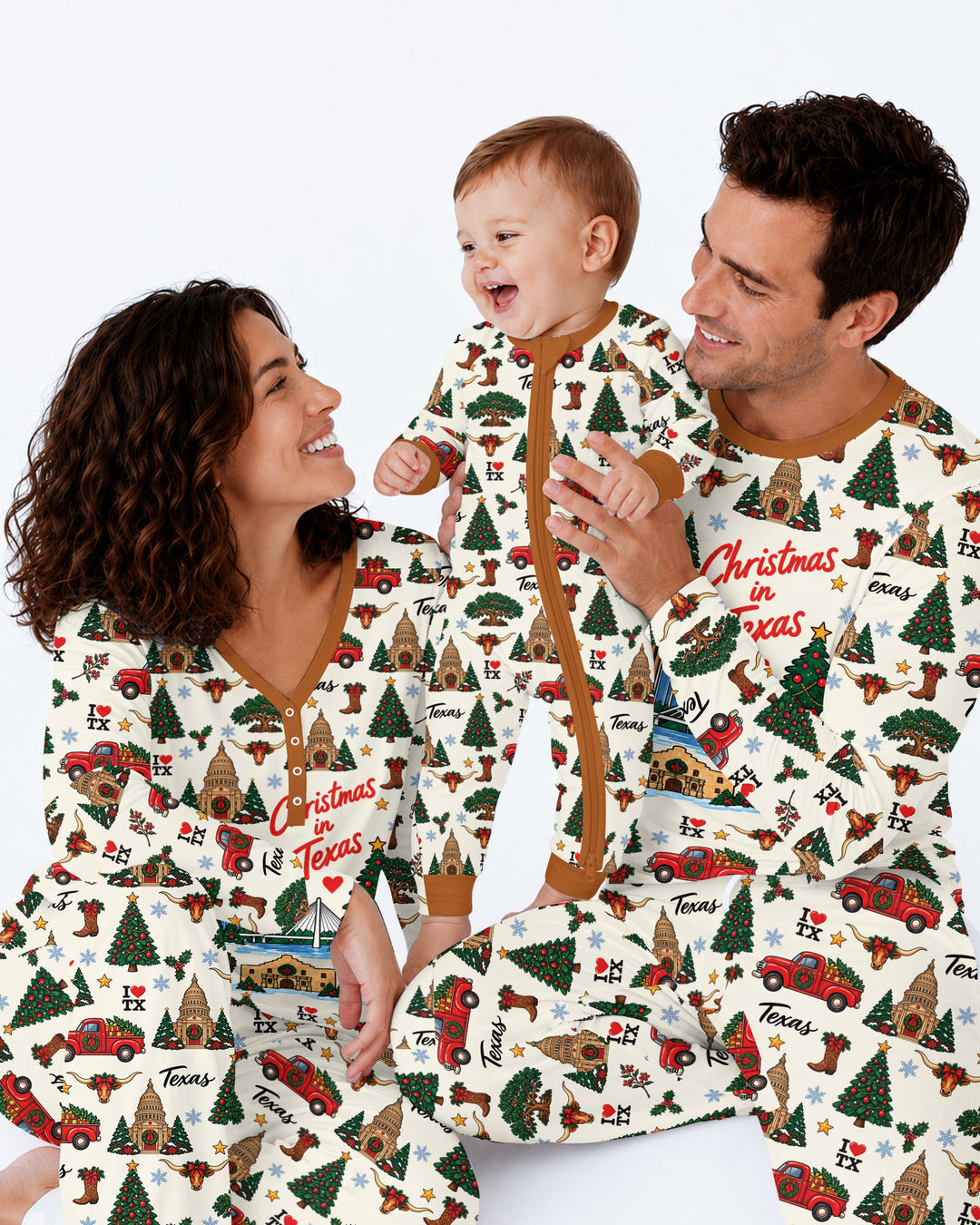 Christmas In Texas Bamboo Men's Pajama Set