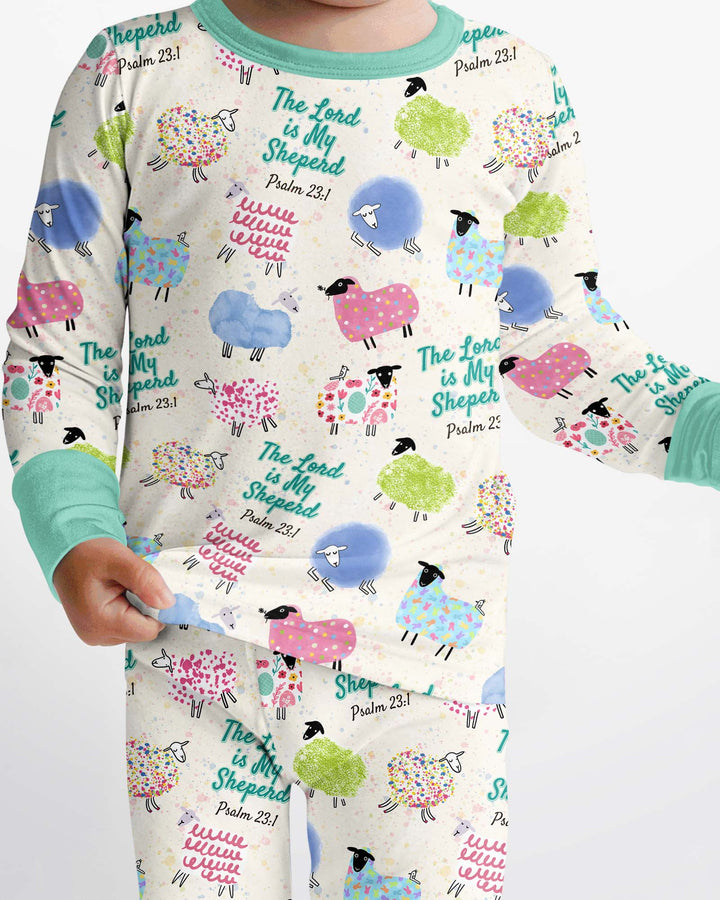 Template Bamboo Two Piece Long Sleeve Pyjamas Set