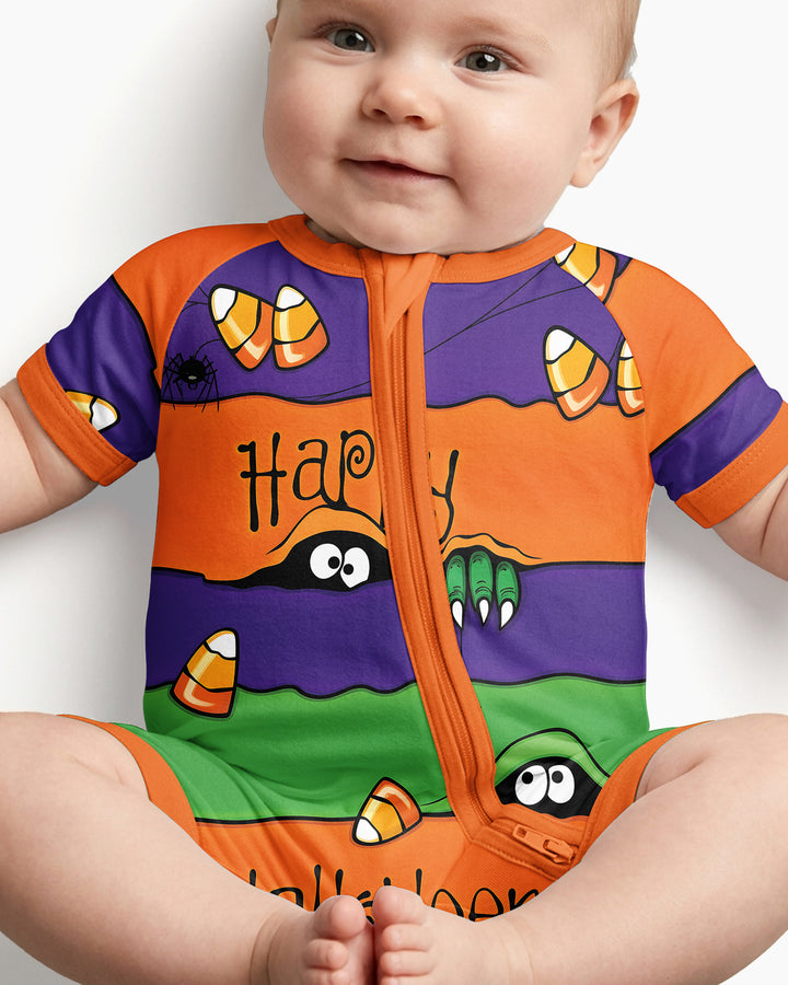Happy Halloween Bamboo Shorty Zippy