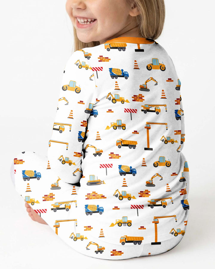 Construction Bamboo Two Piece Pyjamas Set
