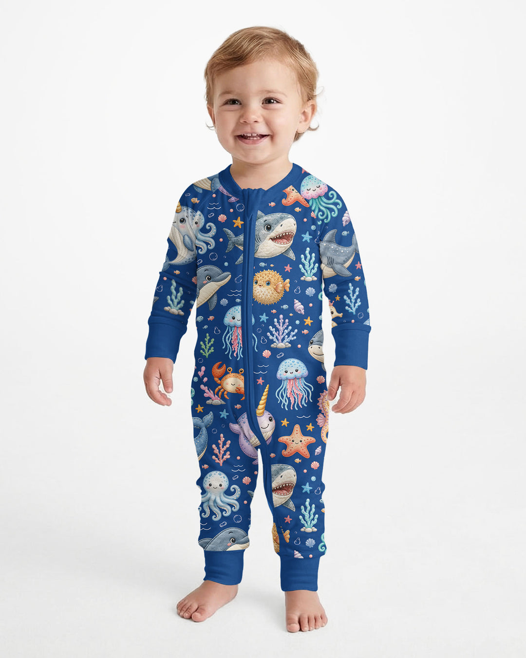 Cute Ocean Animals Bamboo Convertible Zippy
