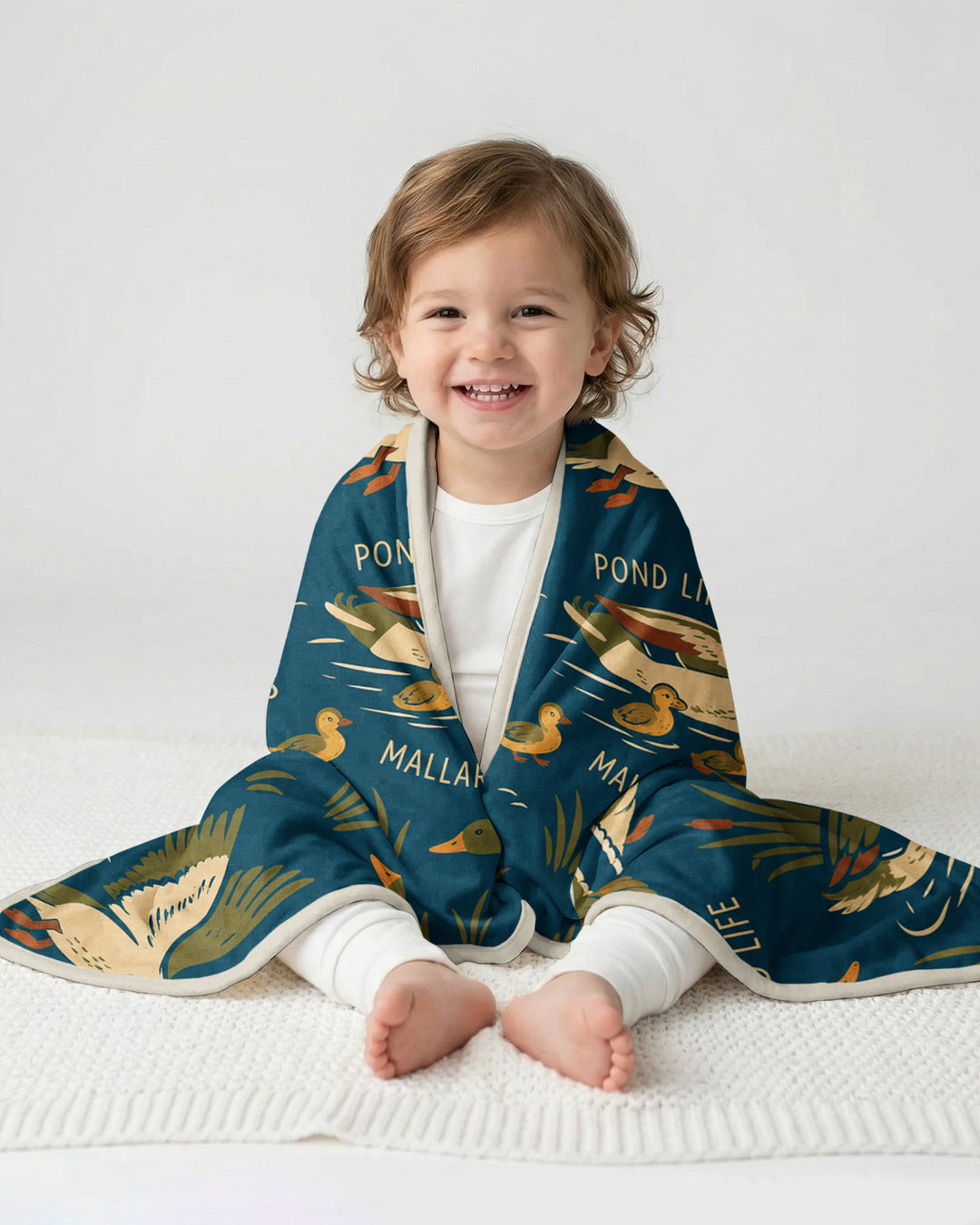 Tiny Quack Chorus Bamboo Blanket