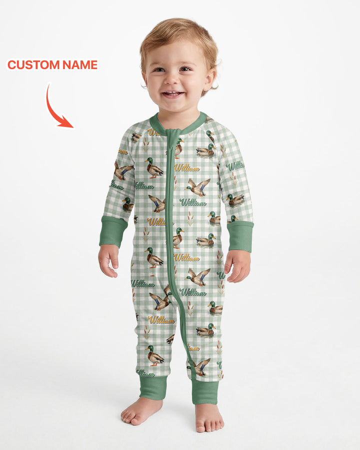 Mallard Duck Custom Name Bamboo Convertible Zippy