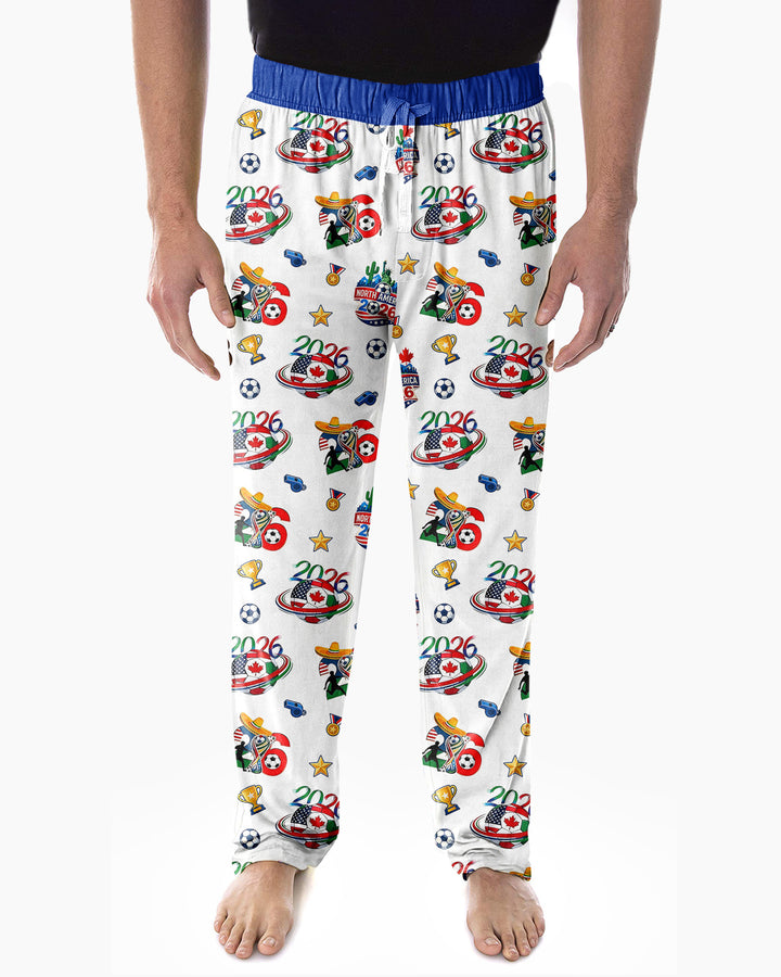 World Soccer North America 2026 Family Matching Bamboo Men's Pajama Set