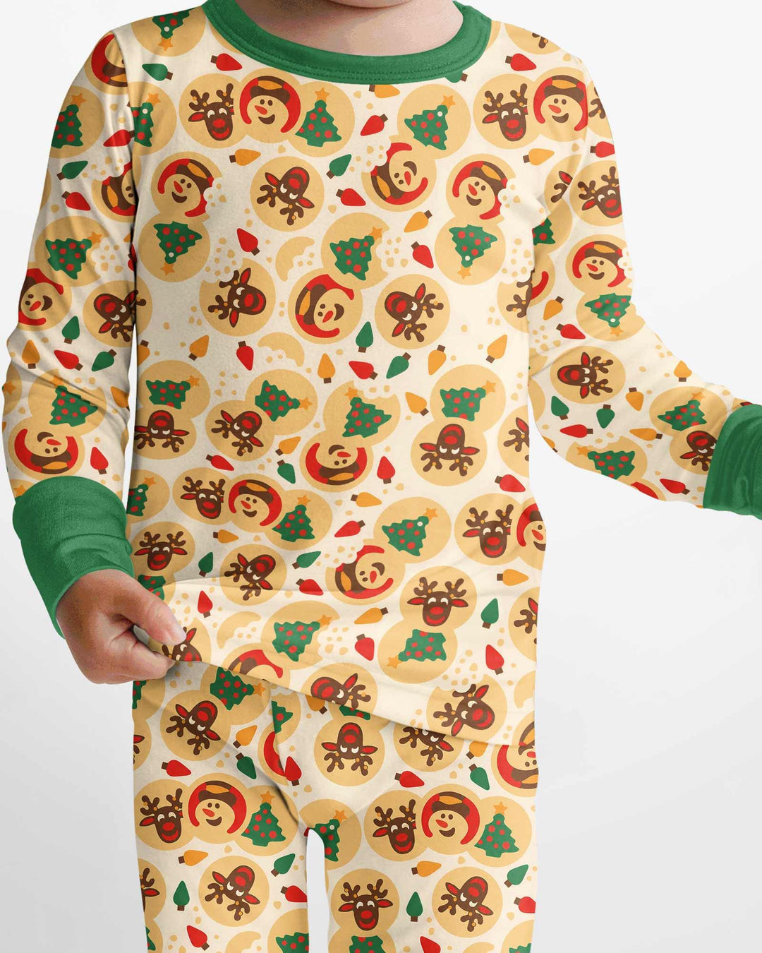 Christmas Sugar Cookie  Bamboo Two Piece Long Sleeve Pajama Set