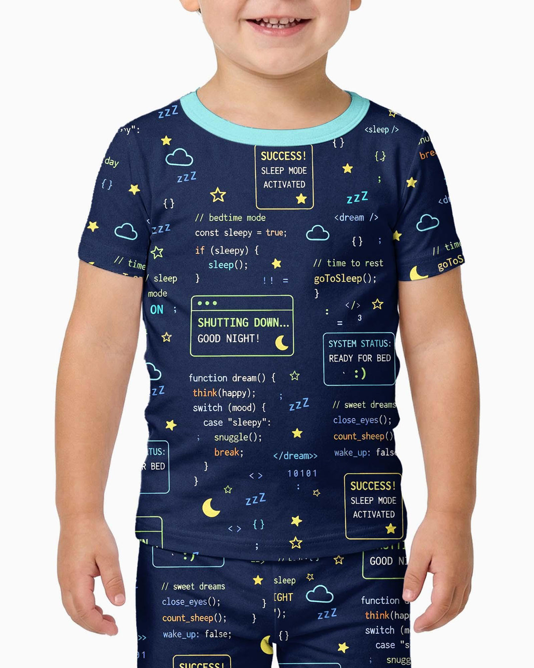 It Techy Job Matching Dad and Son Bamboo Two Piece Short Sleeve Pajama Set