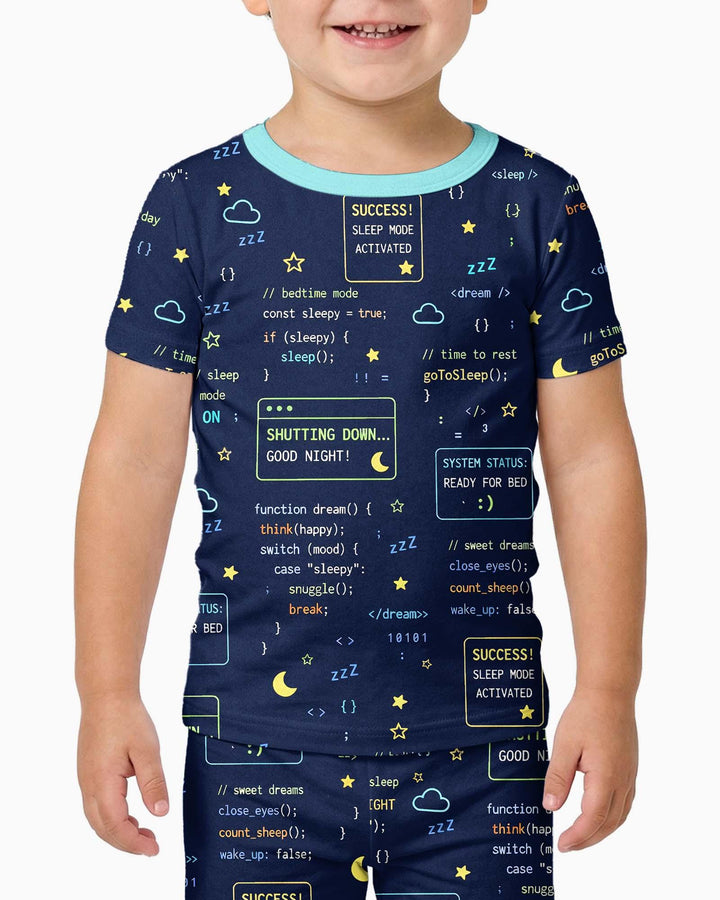 It Techy Job Matching Dad and Son Bamboo Two Piece Short Sleeve Pajama Set