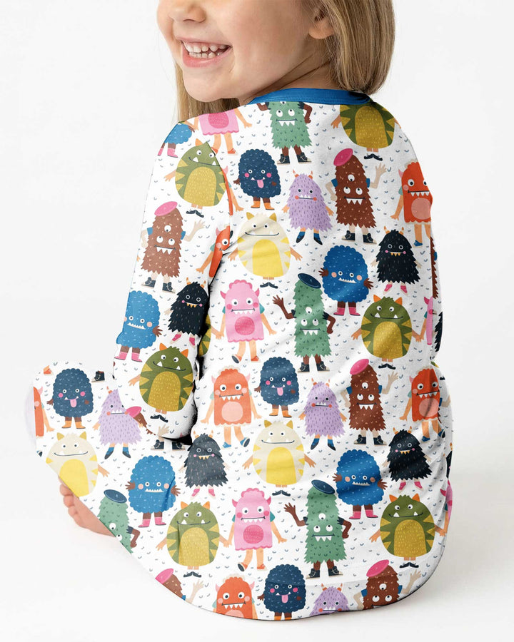 (Not So) Scary Monsters Bamboo Two Piece Long Sleeve Pajama Set
