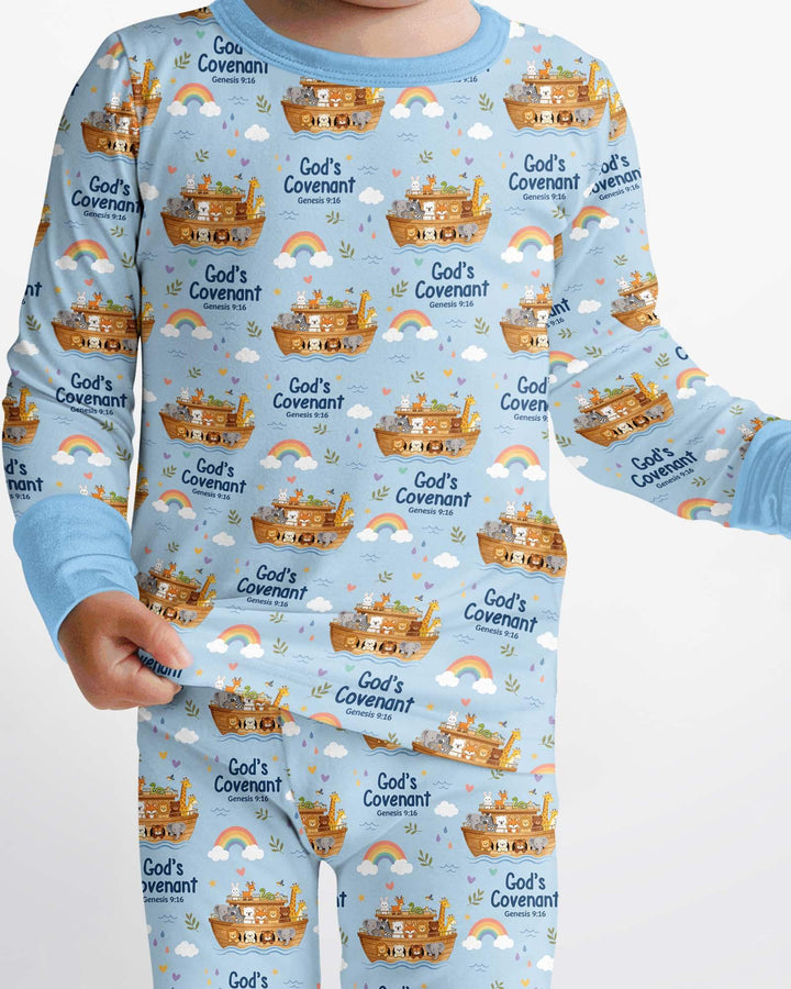 Template Bamboo Two Piece Long Sleeve Pyjamas Set