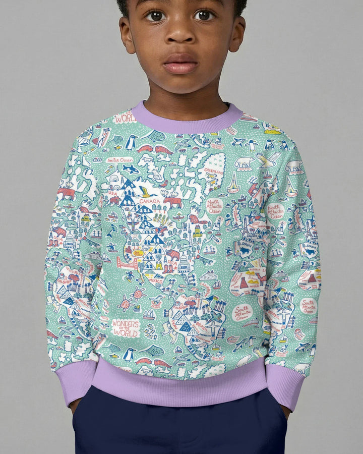 Hello World Wonders Bamboo Crewneck Sweatshirt