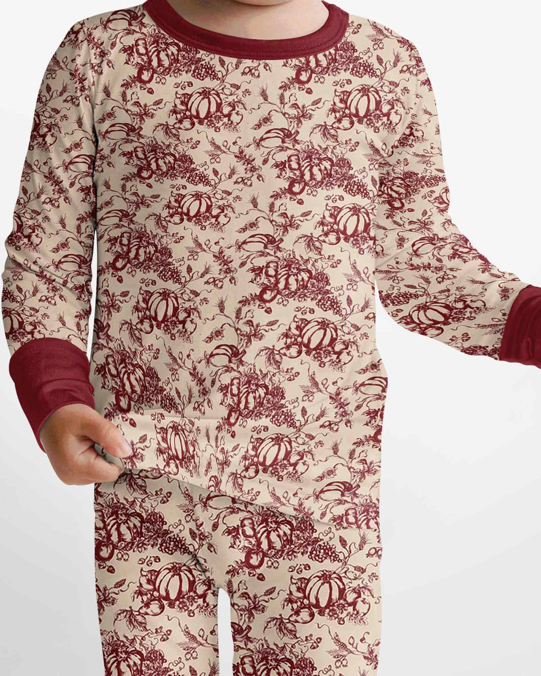 Template Bamboo Two Piece Long Sleeve Pyjamas Set