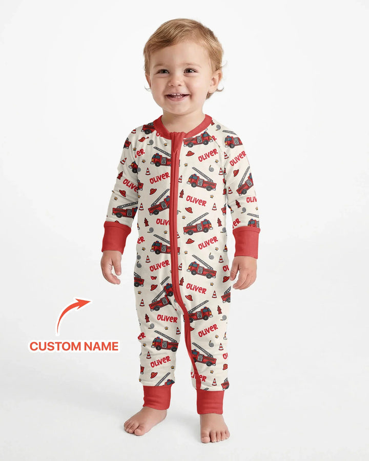 Custom Name Future Firefighters Bamboo Convertible Zippy