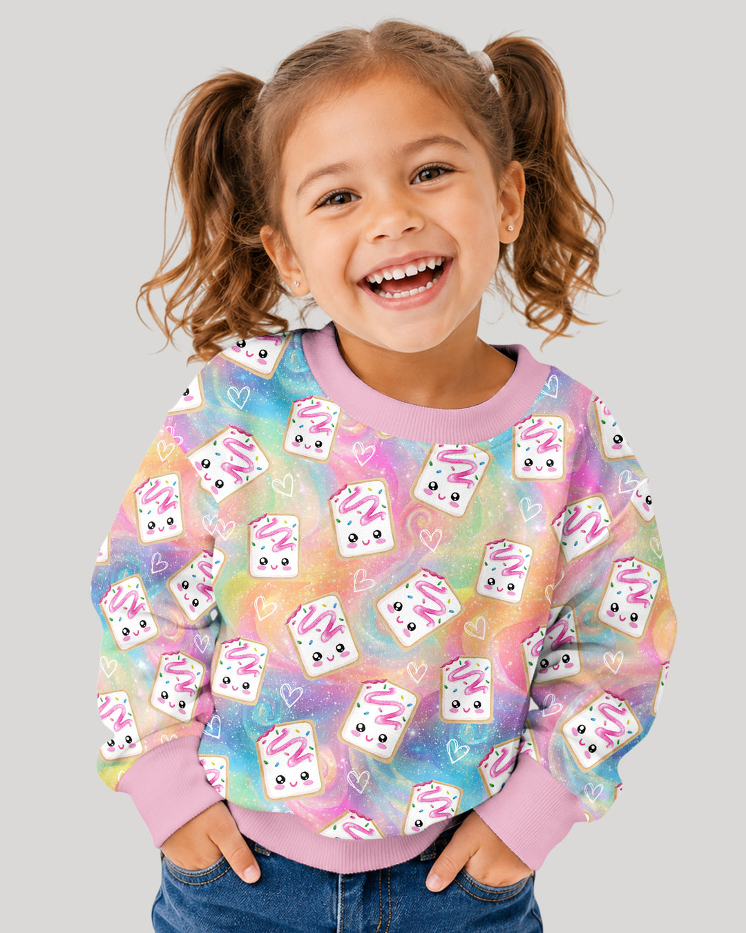 Kawaii Sprinkle Pastry Bamboo Crewneck Sweatshirt