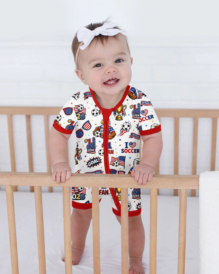 USA Soccer 2026 Party Bamboo Shorty Zippy