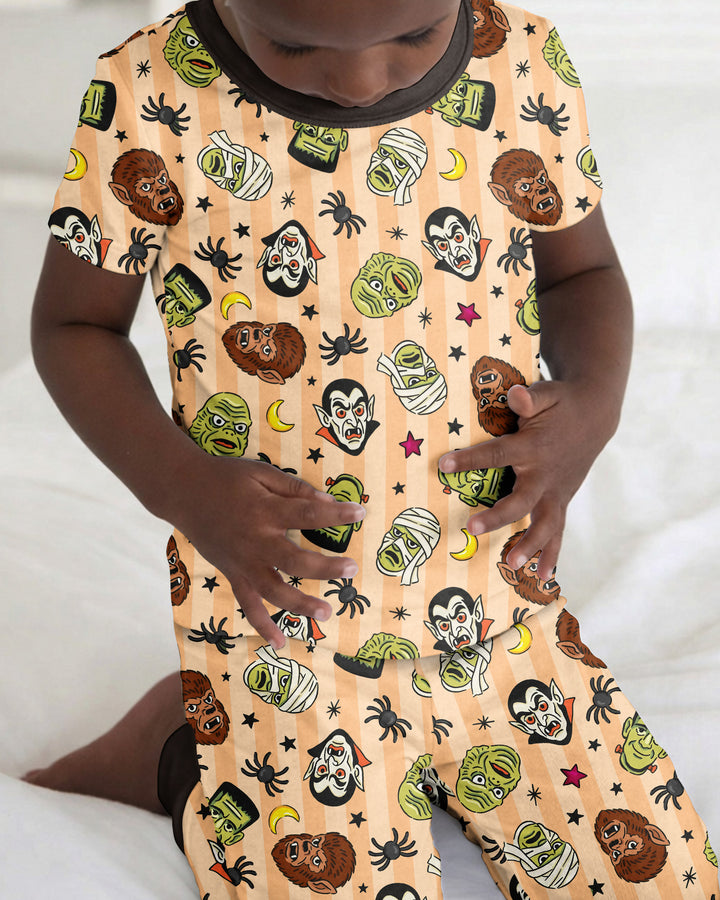 Creepy Crew Family Matching Bamboo Two Piece Short Sleeve Pajama Set