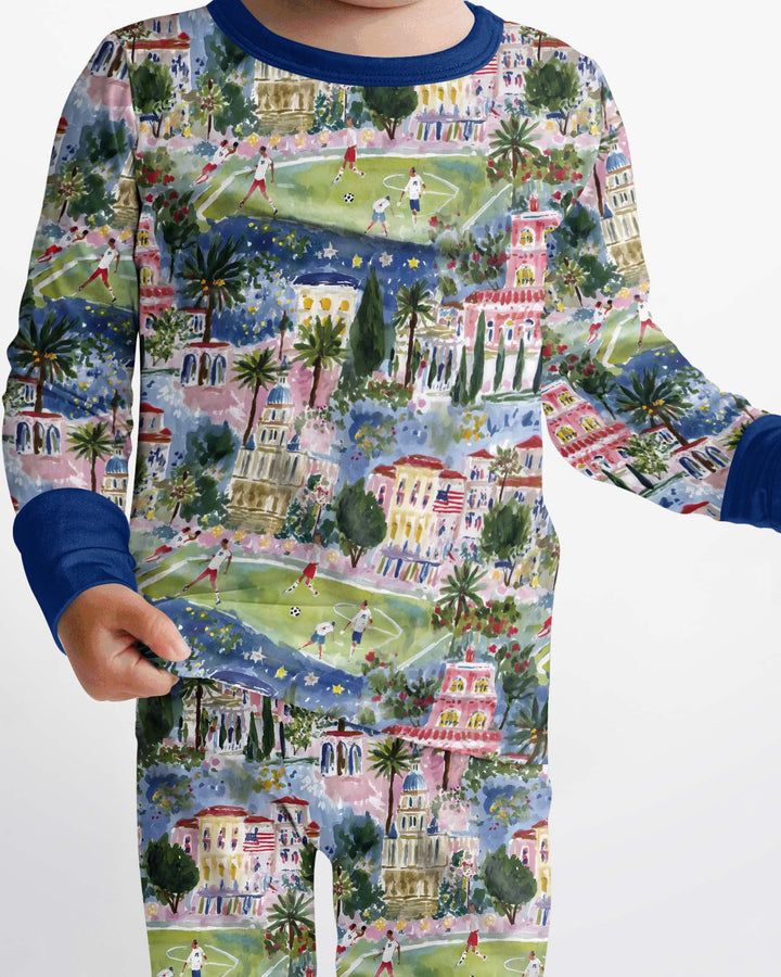 Soccer Tour 2026 Bamboo Two Piece Long Sleeve Pajama Set