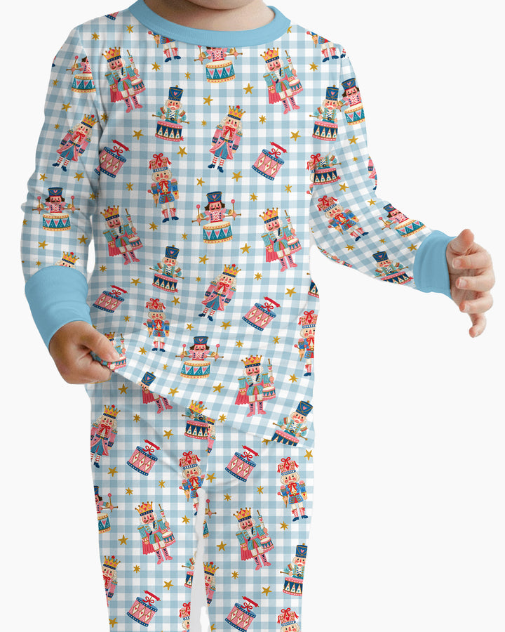 Whimsical Nutcracker Bamboo Two Piece Long Sleeve Pajama Set