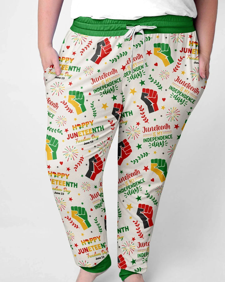 Happy Juneteenth Freedom Day Bamboo Women Pajama Set