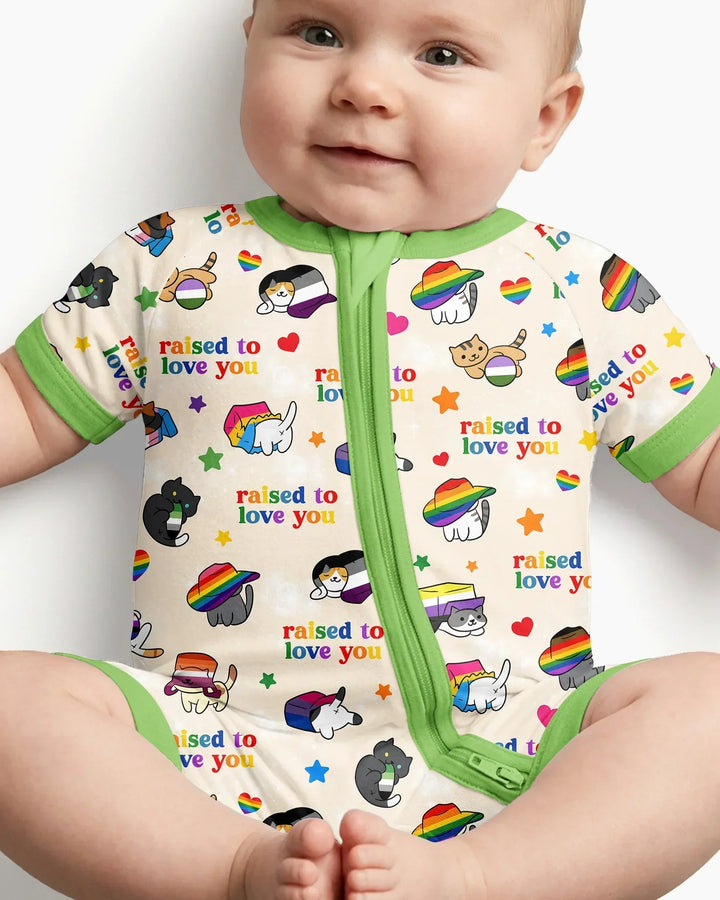 Rainbow Paws Family Matching Bamboo Shorty Zippy