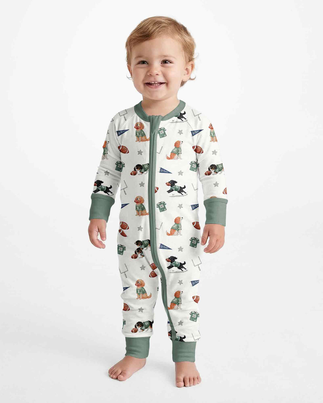 Football Pup Squad Family Matching Bamboo Convertible Zippy