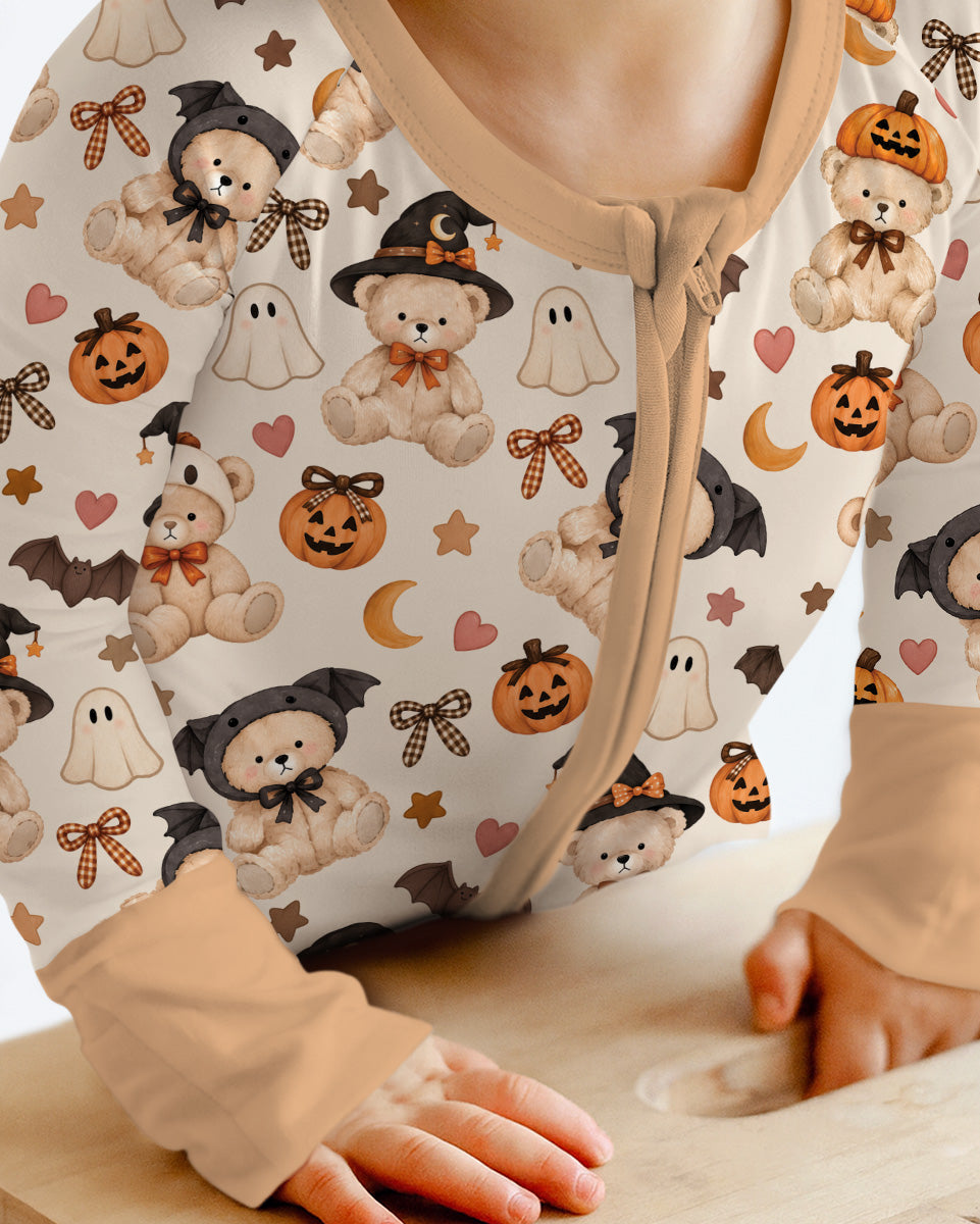 Cozy Coquette Teddy Bear Halloween Bamboo Convertible Zippy