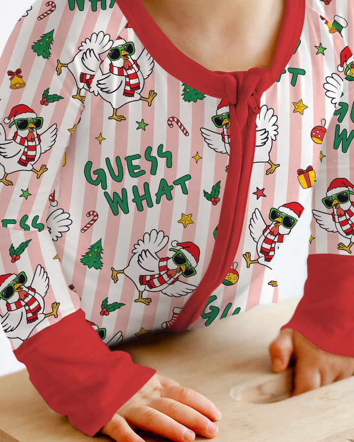 Guess What Chicken Butt Christmas Bamboo Convertible Zippy