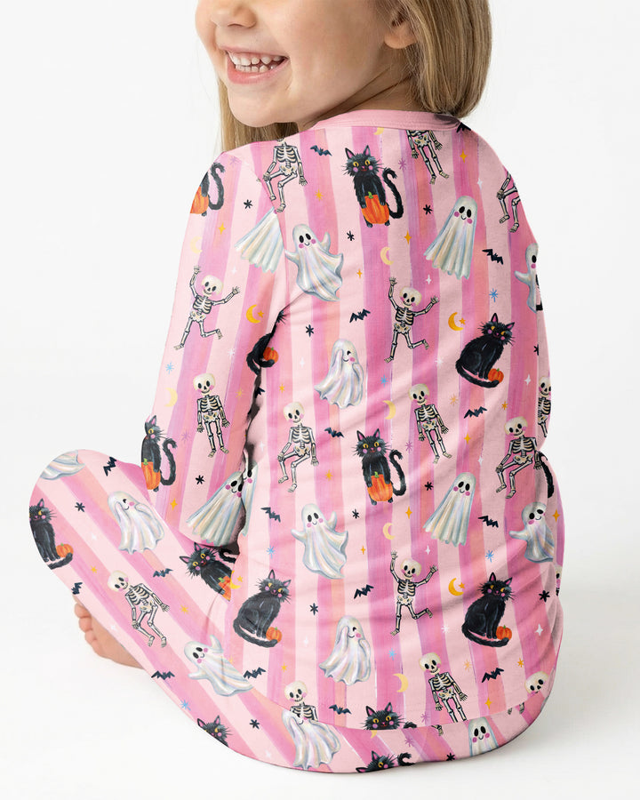 Spooky Season Kids Bamboo Two Piece Long Sleeve Pajama Set