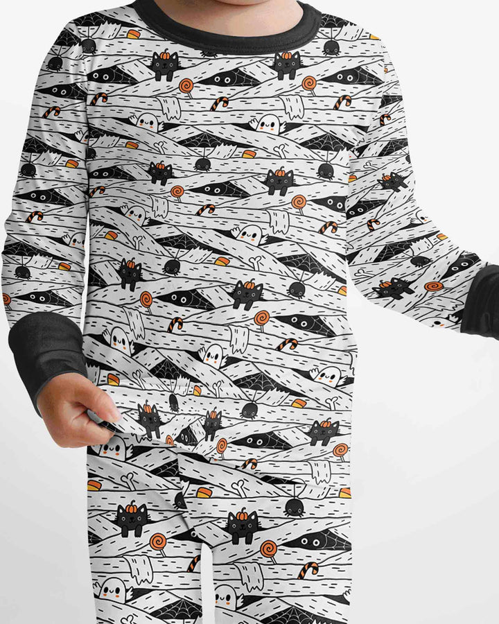 Template Bamboo Two Piece Long Sleeve Pyjamas Set