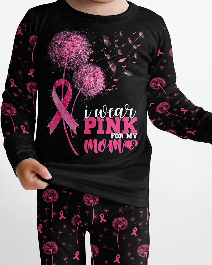 Dandelion Pink For Mom Bamboo Two Piece Long Sleeve Pajama Set