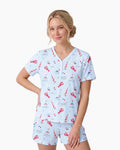 East Coast Bamboo Women Short Sleeve Short Pajama Set