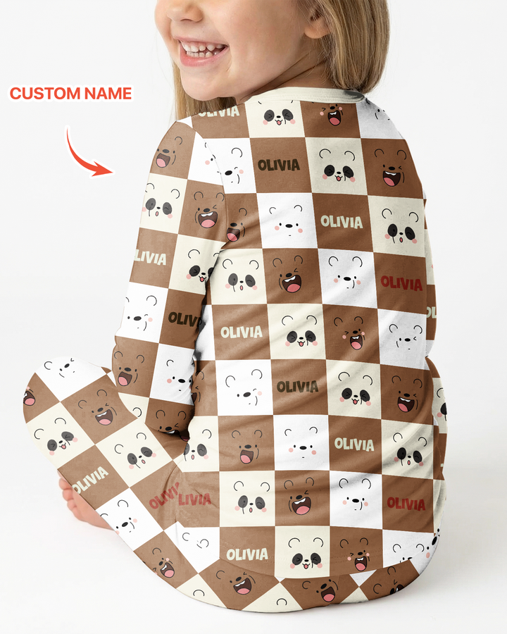 I Am Baby Bears Bamboo Two Piece Long Sleeve Pajama Set