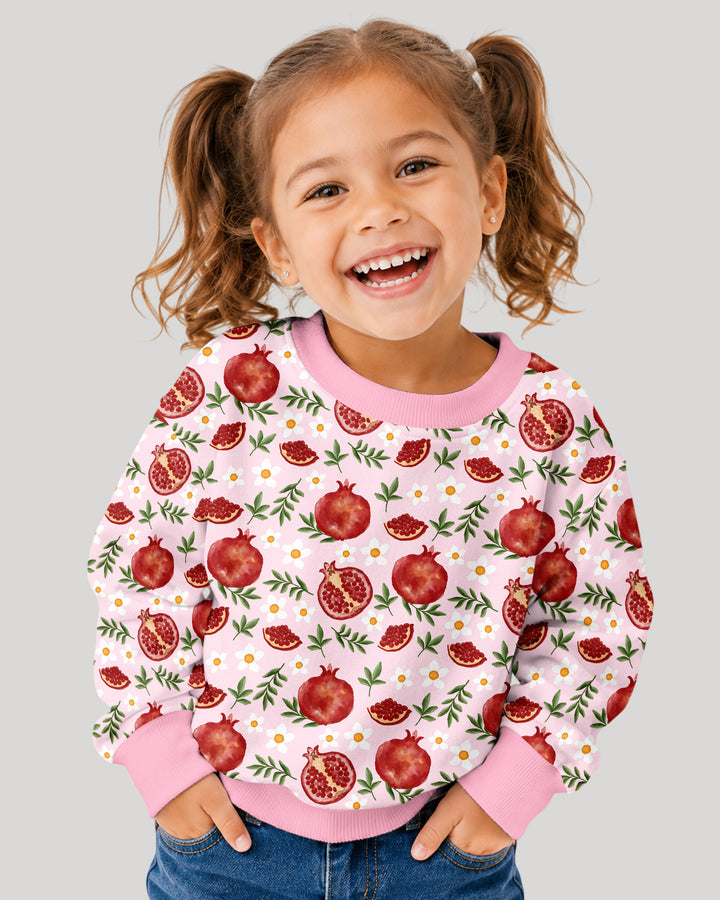 Pomegranate Garden Joy Family Matching Bamboo Crewneck Sweatshirt