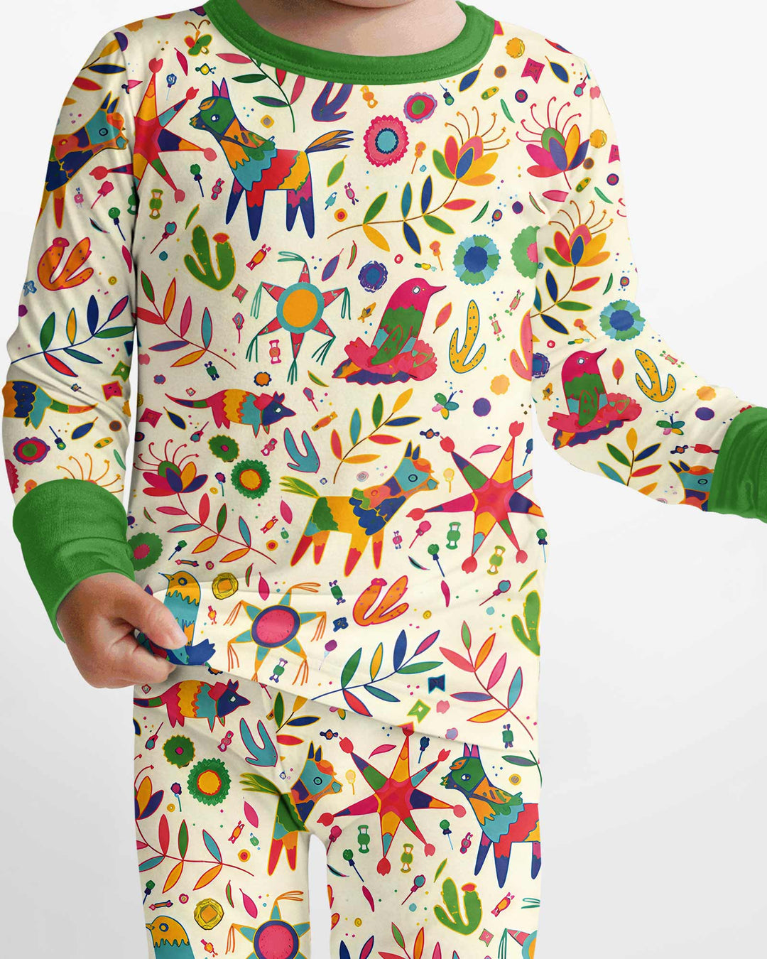 Template Bamboo Two Piece Long Sleeve Pyjamas Set