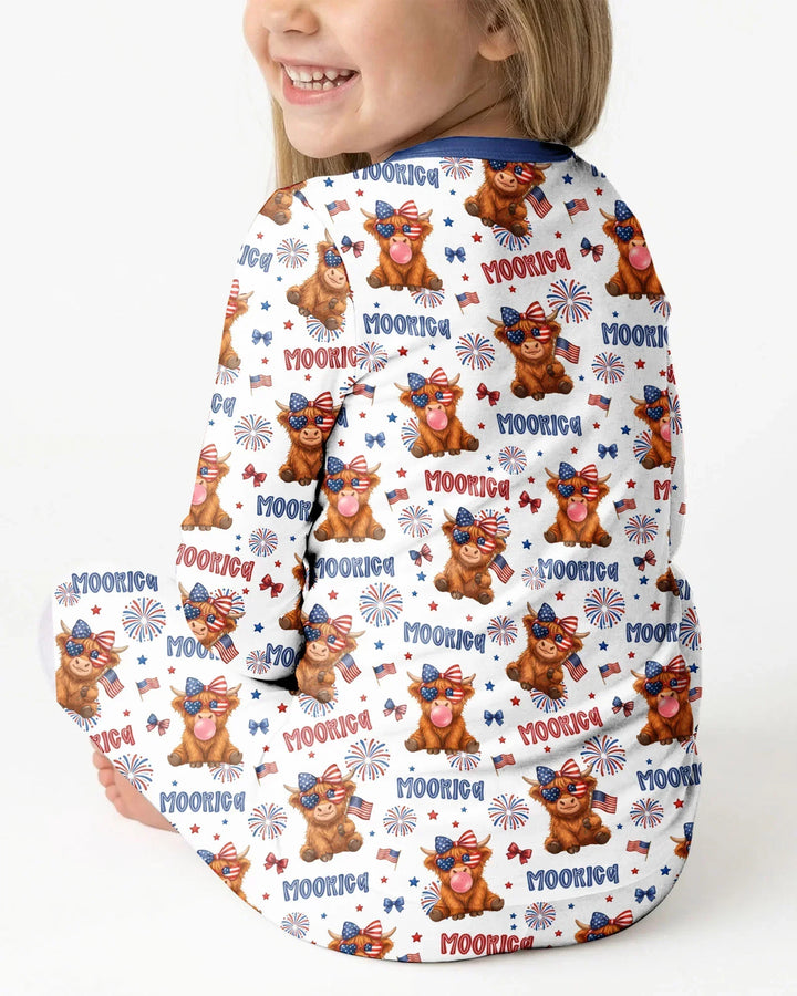 Moo-Rica Cowgirl Bamboo Two Piece Long Sleeve Pajama Set