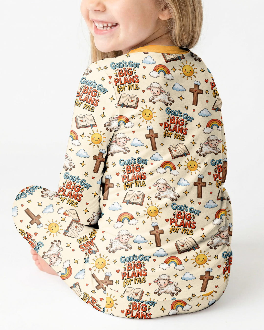 God's Got Big Plans For Me Bamboo Two Piece Long Sleeve Pajama Set