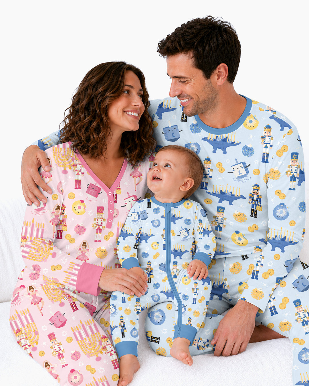Hanukkah Nutcracker King Family Matching Bamboo Women Pajama Set